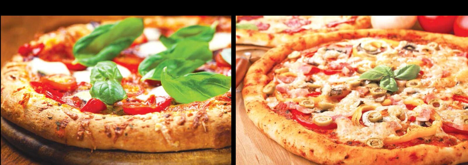 Pizzun unu ile hazırlanmış pizzalar
